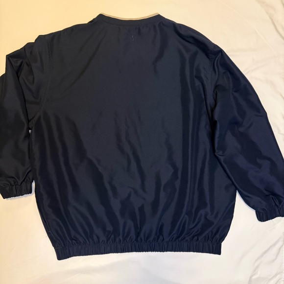 PGA TOUR Men's V-Neck XXL Navy Blue Windshirt Golf Jacket Pullover Polyester - Picture 8 of 9